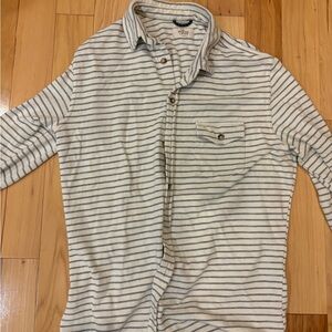 Marine Layer Striped Flannel Button-Up Shirt size Large